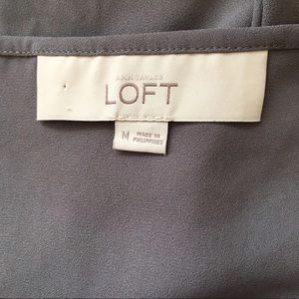 Ann Taylor LOFT Gray Blouse - Picture 5 of 5